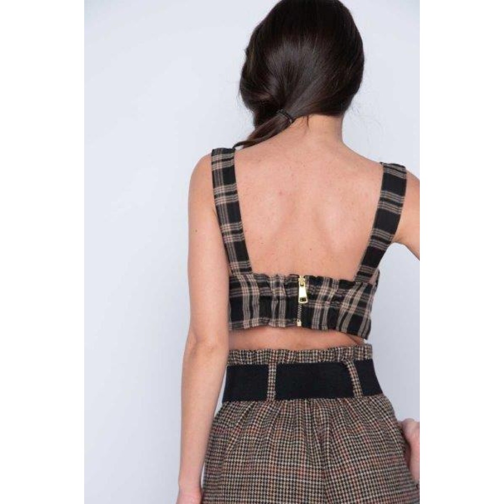 ΤΟΠ - ΜΠΟΥΣΤΟ ΚΑΡΟ ΣΕ ΚΑΦΕ ΑΠΟΧΡΩΣΕΙΣ ΜΕ ΧΟΝΤΡΕΣ ΤΙΡΑΝΤΕΣ "ALEX KATSAITI X STYLISHIOUS"