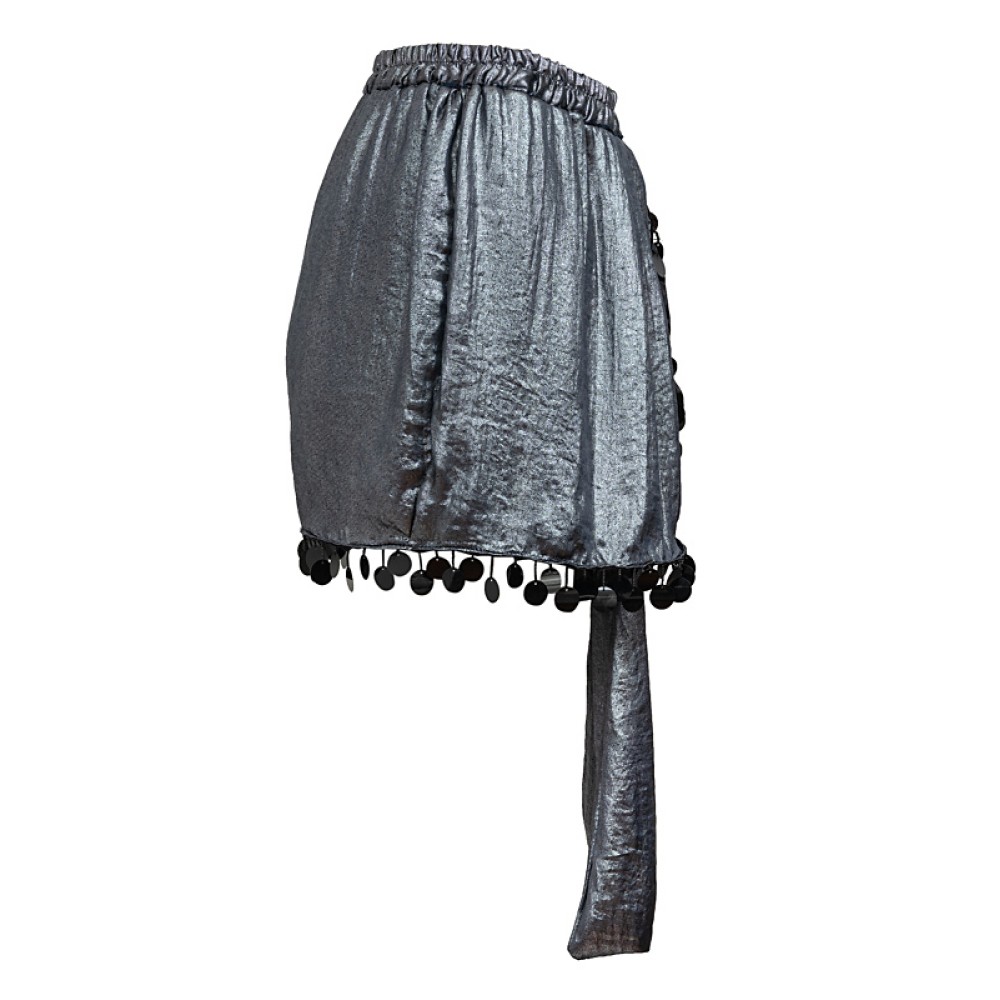 ΦΟΥΣΤΑ ΜΙΝΙ ΤΥΠΟΥ ΦΑΚΕΛΟΣ, ΑΝΘΡΑΚΙ ΜΕΤΑΛΛΙΖΕ ΜΕ ΚΡΟΣΑΚΙ ΑΠΟ ΜΕΓΑΛΕΣ ΠΑΓΙΕΤΕΣ "ALEX KATSAITI X STYLISHIOUS"