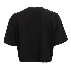 T-SHIRT ΜΑΥΡΟ, OVERSIZED ΜΕ ΑΠΟΣΠΩΜΕΝΗ ΧΡΥΣΗ H ΑΣΗΜΕΝΙΑ ΑΛΥΣΙΔΑ "ALEX KATSAITI X STYLISHIOUS"