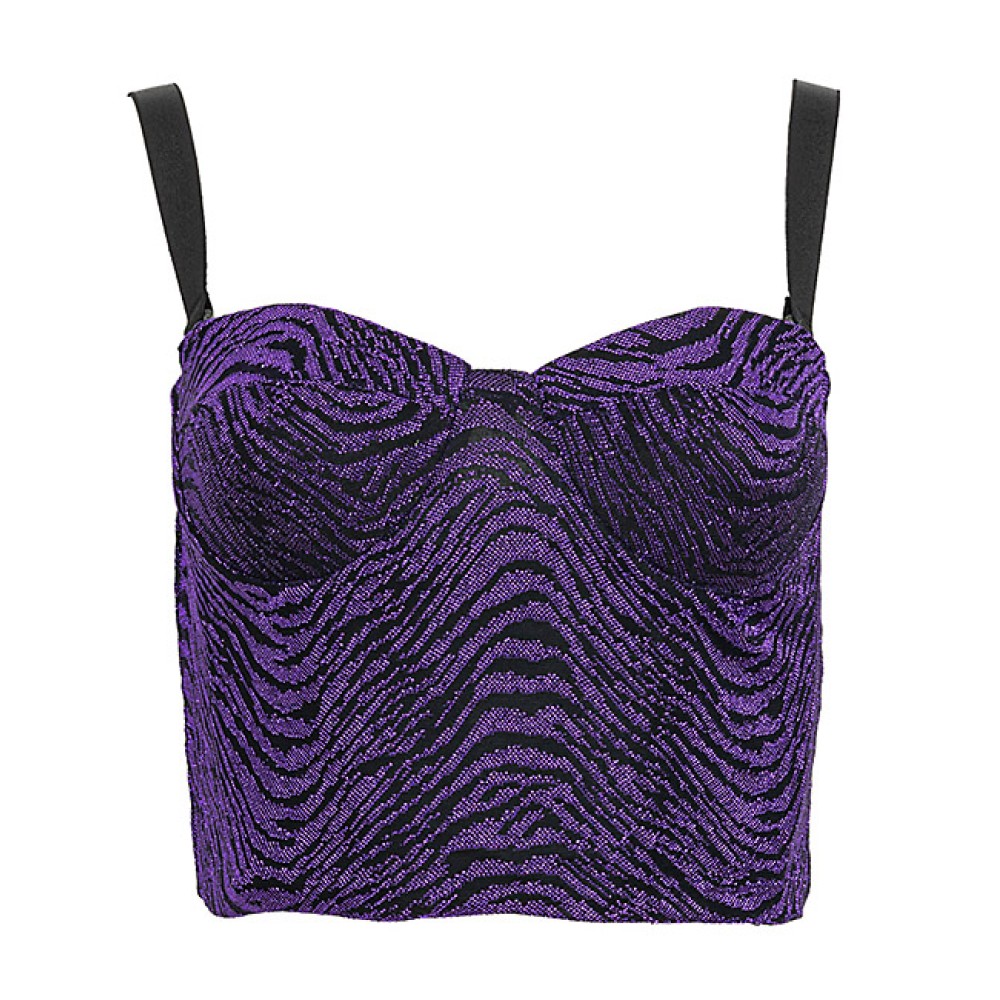 ΤΟΠ - ΜΠΟΥΣΤΟ ΜΩΒ ΛΟΥΡΕΞ ΜΕ ΜΑΥΡΑ ΝΕΡΑ "ALEX KATSAITI X STYLISHIOUS”.