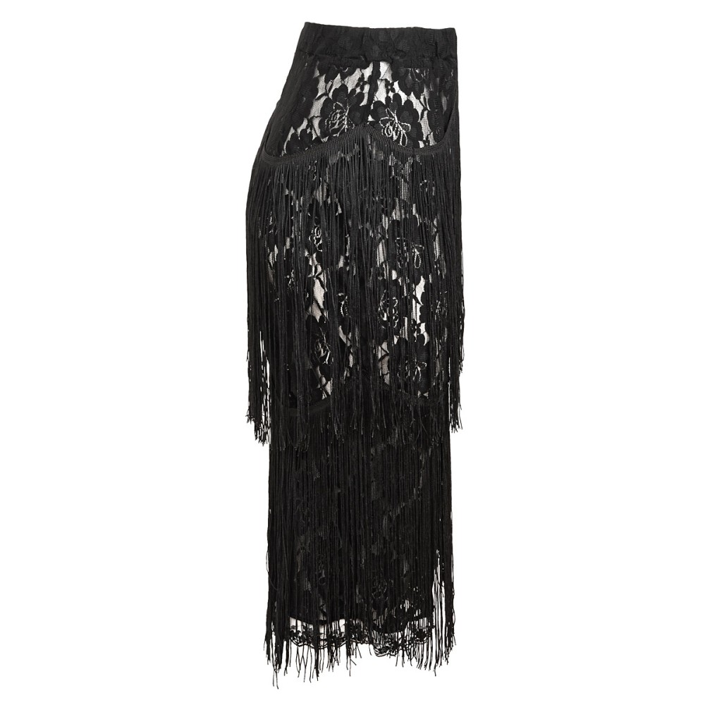 ΦΟΥΣΤΑ ΜΙΝΤΙ, PENCIL ΑΠΟ ΔΑΝΤΕΛΑ ΜΑΥΡΗ ΔΙΑΦΑΝΗ ΚΑΙ ΚΡΟΣΙΑ "ALEX KATSAITI X STYLISHIOUS”