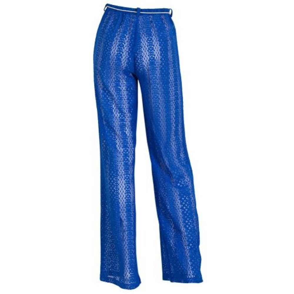 ΠΑΝΤΕΛΟΝi ΜΠΛΕ ΡΟΥΑ, ΔΑΝΤΕΛΛΑ ΜΕ ΛΑΣΤΙΧΟ ΣΤΗΝ ΜΕΣΗ & ΖΩΝΑΚΙ ΜΕ ΠΟΝ-ΠΟΝ "ALEX KATSAITI X STYLISHIOUS"