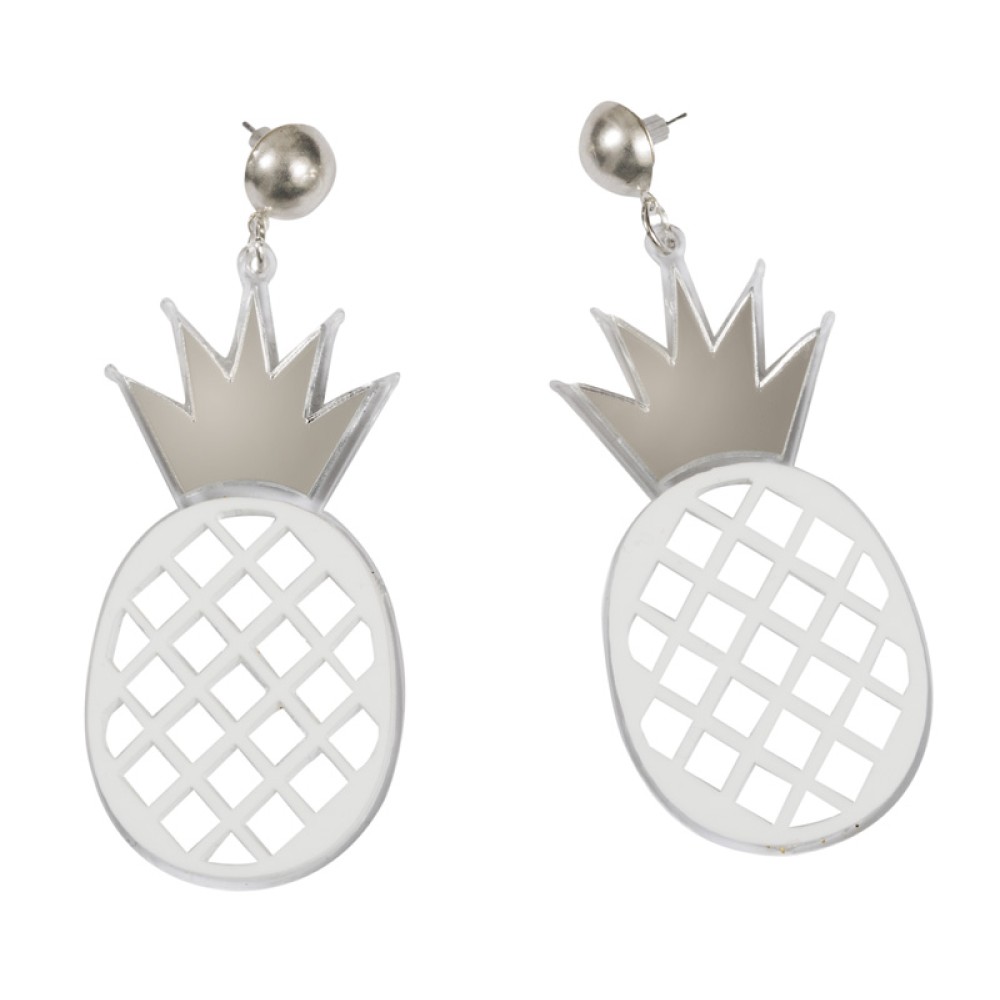 ΣΚΟΥΛΑΡΙΚΙΑ ΑΝΑΝΑΔΕΣ ΤΡΥΠΗΤΑ ΣΕ ΑΣΗΜΙ ΚΑΘΡΕΦΤΗ ΜΕ ΛΕΥΚΟ ΠΛΕΞΙΓΚΛΑΣ "ALEX KATSAITI X STYLISHIOUS”