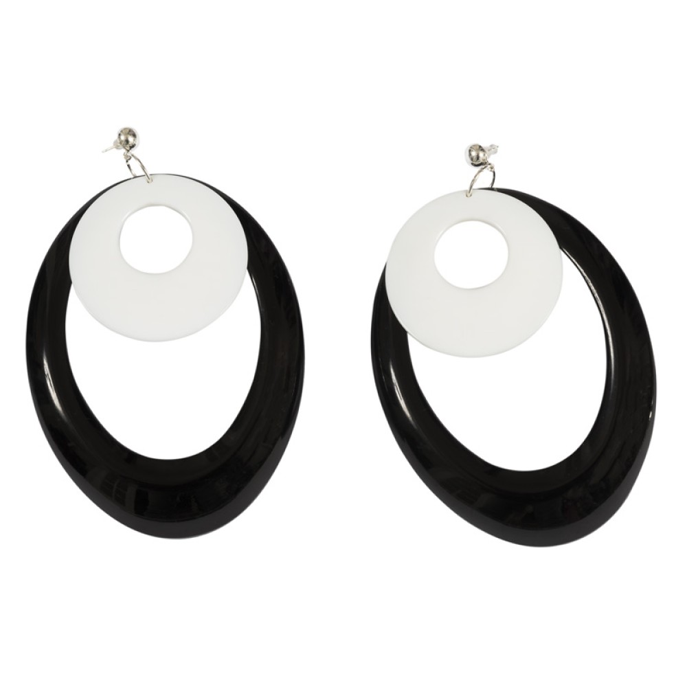 ΚΡΙΚΟΙ ΠΛΑΣΤΙΚΟΙ ΟΒΑΛ & ΣΤΡΟΓΓΥΛΟΙ ΣΕ ΜΑΥΡΟ & ΛΕΥΚΟ "ALEX KATSAITI X STYLISHIOUS”