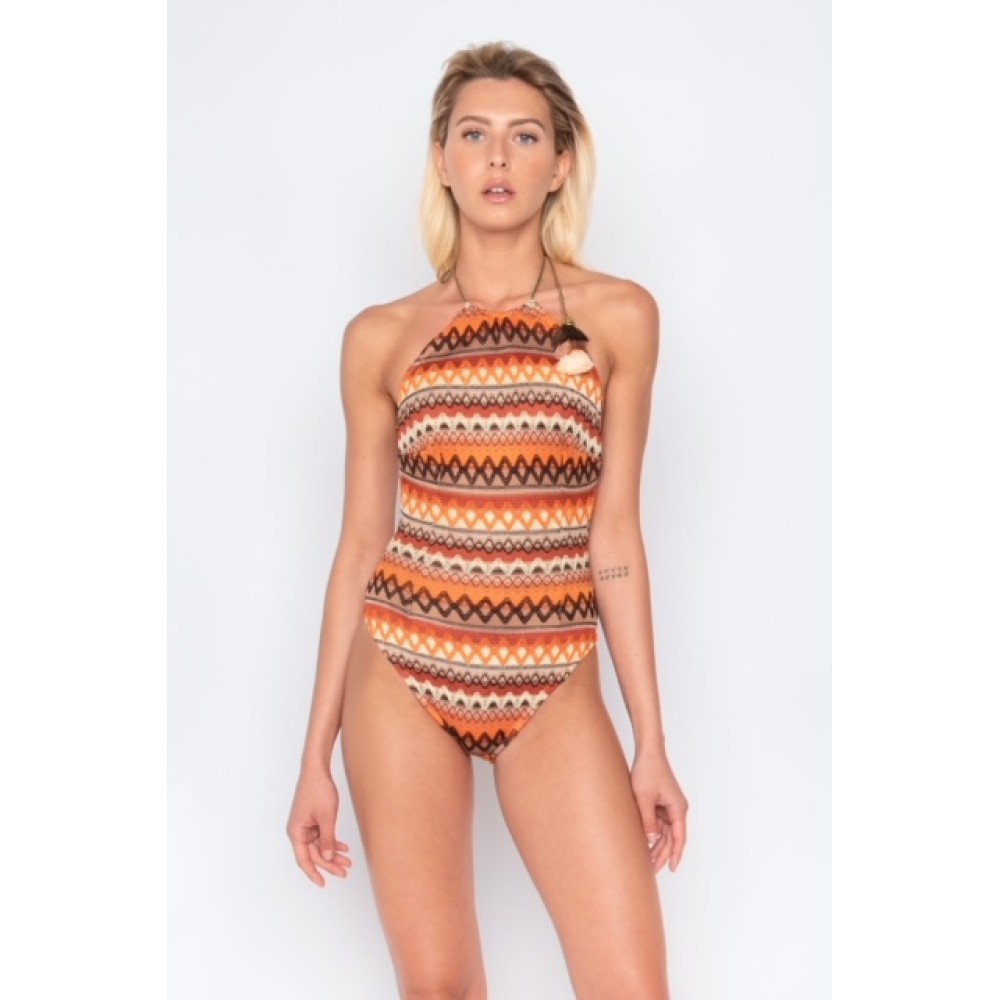 ΚΟΡΜΑΚΙ / ΜΑΓΙΩ ΠΛΕΚΤΟ ΣΕ ΚΑΦΕ ΑΠΟΧΡΩΣΕΙΣ ΕΞΩΠΛΑΤΟ ΜΕ ΔΕΣΙΜΟ ΣΤΟΝ ΛΑΙΜΟ  "ALEX KATSAITI X STYLISHIOUS"