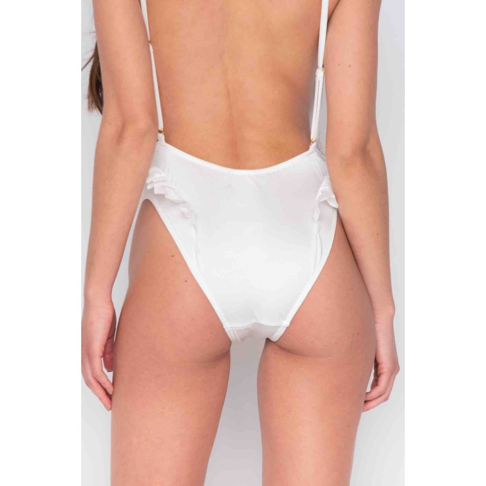 ΜΑΓIΩ ΟΛΟΣΩΜΟ ΛΕΥΚΟ, ΕΞΩΠΛΑΤΟ ΜΕ ΒΟΛΑΝ "ALEX KATSAITI X STYLISHIOUS"