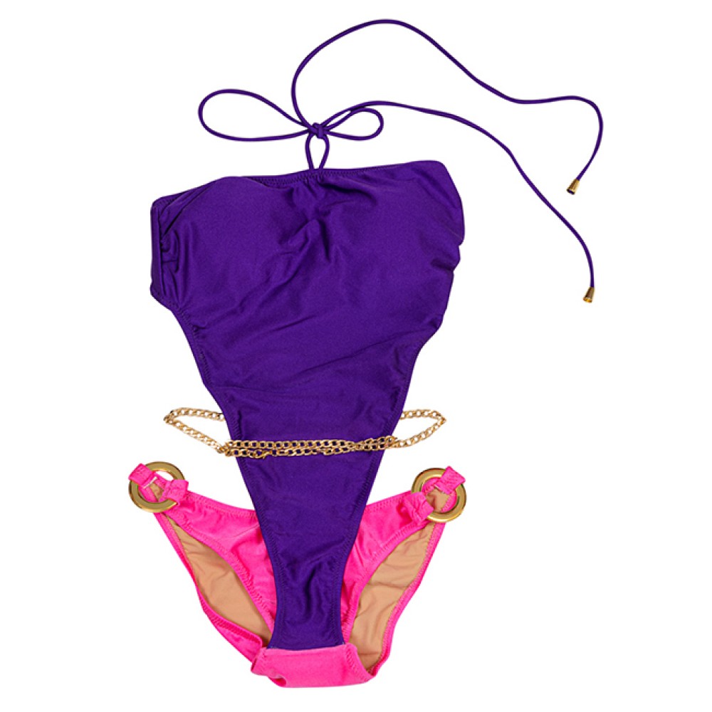 ΜΑΓΙΩ ΟΛΟΣΩΜΟ ΣΕ ΜΩΒ & ΡΟΖ ΜΕ ΨΗΛΟ ΚΟΨΙΜΟ, ΑΛΥΣΙΔΑ ΣΤΗΝ ΜΕΣΗ & ΧΡΥΣΟΥΣ ΚΡΙΚΟΥΣ “ALEX KATSAITI X STYLISHIOUS"