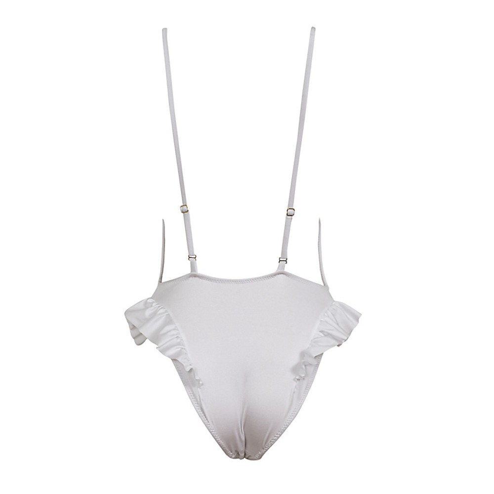 ΜΑΓIΩ ΟΛΟΣΩΜΟ ΛΕΥΚΟ, ΕΞΩΠΛΑΤΟ ΜΕ ΒΟΛΑΝ "ALEX KATSAITI X STYLISHIOUS"