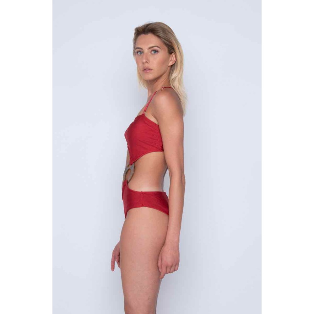 ΜΑΓΙΩ ΟΛΟΣΩΜΟ ΜΠΟΡΝΤΩ CUT-OUT ΜΕ ΚΟΚΚΑΛΙΝΟ ΚΡΙΚΟ ΤΑΡΤΑΡΟΥΓΑ ΣΤΗ ΜΕΣΗ “ALEX KATSAITI X STYLISHIOUS”