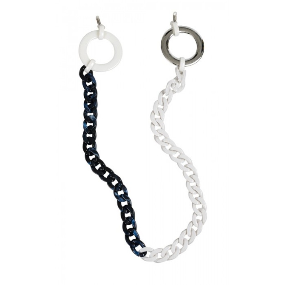 ΑΛΥΣΙΔΑ MAYPH ΜΕ ΛΕΥΚΟ ΠΛΑΣΤΙΚΗ ΓΙΑ ΓΥΑΛΙΑ ΜΕ ΛΕΥΚΟΥΣ & ΑΣΗΜΙ ΚΡΙΚΟΥΣ  “ALEX KATSAITI x STYLISHIOUS”