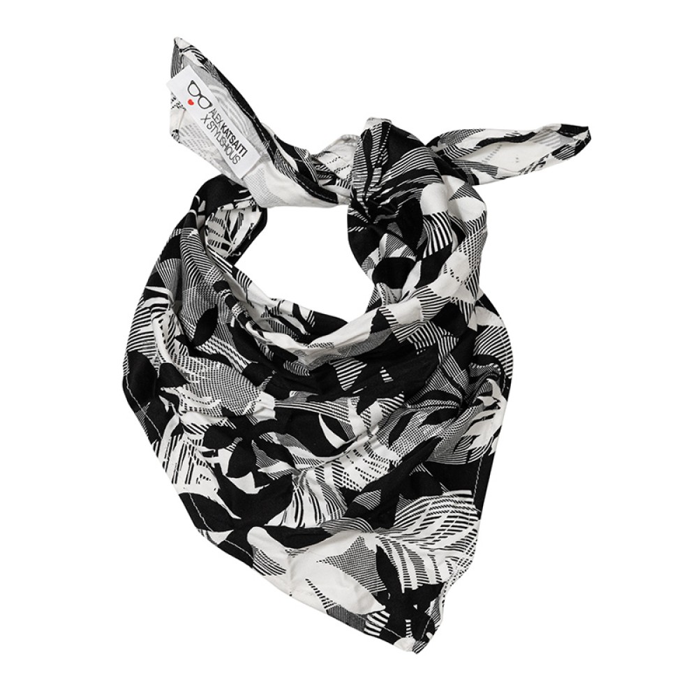 ΜΑΝΤΗΛΙ ΕΜΠΡΙΜΕ ΜΕ ΑΣΠΡΟΜΑΥΡΑ ΛΟΥΛΟΥΔΙΑ "ALEX KATSAITI X STYLISHIOUS"