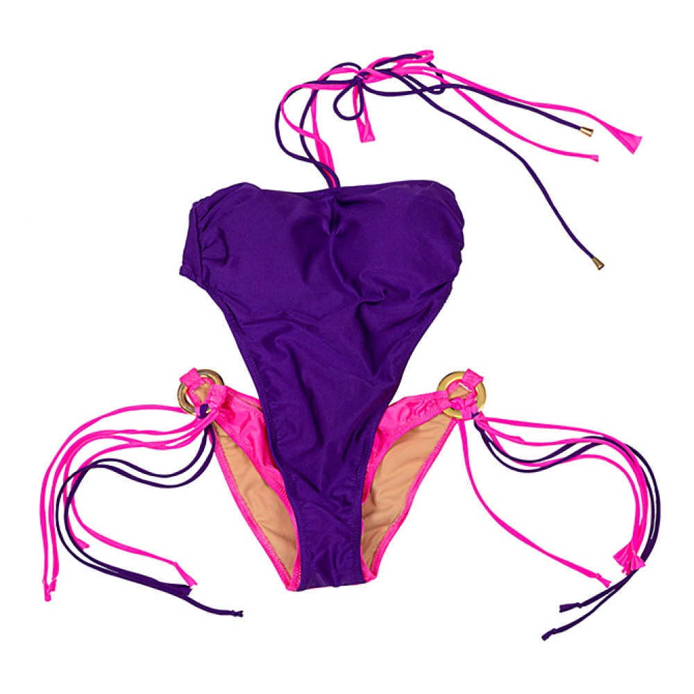 ΜΑΓΙΩ ΟΛΟΣΩΜΟ ΣΕ ΜΩΒ & ΡΟΖ ΜΕ ΨΗΛΟ ΚΟΨΙΜΟ, ΑΛΥΣΙΔΑ ΣΤΗΝ ΜΕΣΗ & ΧΡΥΣΟΥΣ ΚΡΙΚΟΥΣ “ALEX KATSAITI X STYLISHIOUS"