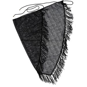 ΣΑΛΙ - ΠΑΡΕΟ ΑΠΟ ΜΑΥΡΟ ΔΙΧΤΥ ΜΕ KENTHMENEΣ ΠΑΓΙΕΤΕΣ & ΚΡΟΣΙΑ “ALEX KATSAITI X STYLISHIOUS”