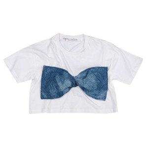 T-SHIRT ΛΕΥΚΟ, BAMBAKEΡO, KONTO ΜΕ ΚΑΠΙΤΟΝΕ TZHN ΦΙΟΓΚΟ "ALEX KATSAITI X STYLISHIOUS"