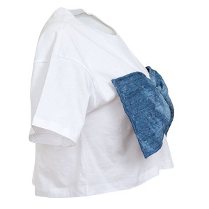 T-SHIRT ΛΕΥΚΟ, BAMBAKEΡO, KONTO ΜΕ ΚΑΠΙΤΟΝΕ TZHN ΦΙΟΓΚΟ "ALEX KATSAITI X STYLISHIOUS"