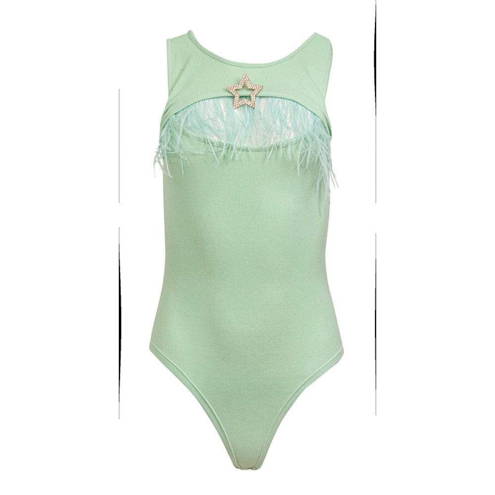 ΚΟΡΜΑΚΙ BEPAMAN, ΒΑΜΒΑΚΕΡΟ ΜΕ ΑΝΟΙΓΜΑ ΣΤΟ ΣΤΗΘΟΣ, ΑΠΟΣΠΩΜENA ΦΤΕΡΑ & ΚΑΡΦΙΤΣΑ ΑΣΤΕΡΙ "STYLISHIOUS" Collection