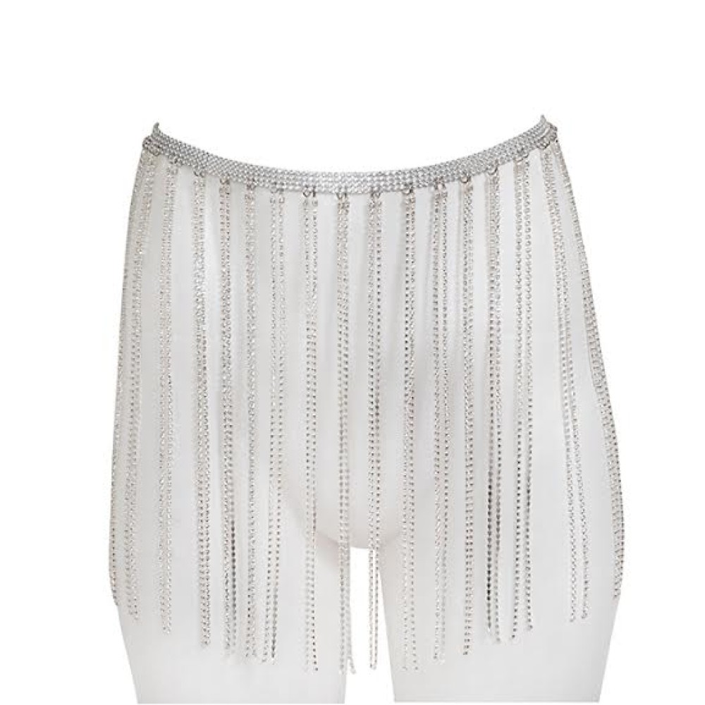 ZΩΝΗ ΜΕ ΚΡΥΣΤΑΛΛΑ ΑΣΗΜΙ, ΜΕΤΑΛΛΙΚΗ ΜΕ ΚΡΟΣΣΙΑ ΜΕ ΣΤΡΑΣ "ALEX KATSAITI X STYLISHIOUS"