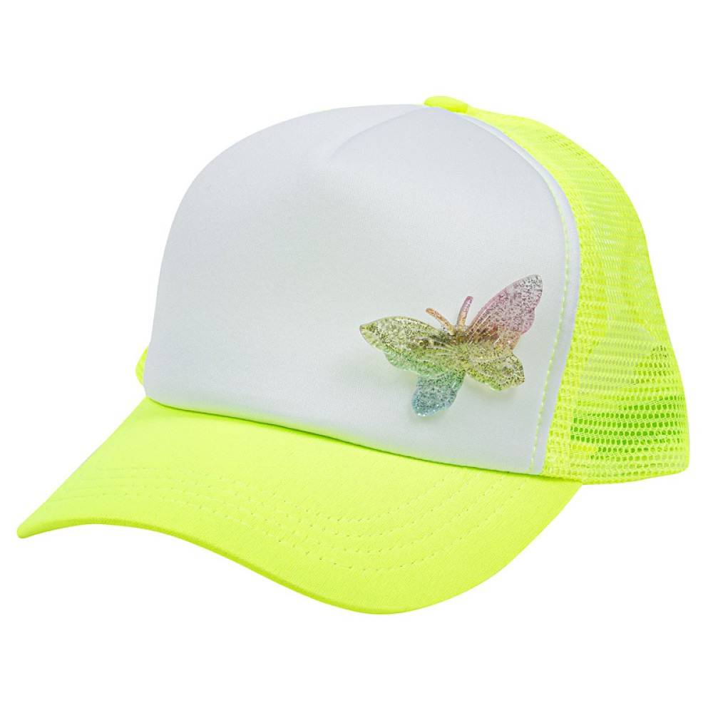 ΚΑΠΕΛΟ ΣΤΥΛ JOCKEY ΣΕ ΠΟΡΤΟΚΑΛΙ Ή ΚΙΤΡΙΝΟ ΦΩΣΦΟΡΙΖΕ ΜΕ ΚΟΝΚΑΡΔΑ "ALEX KATSAITI X STYLISHIOUS"