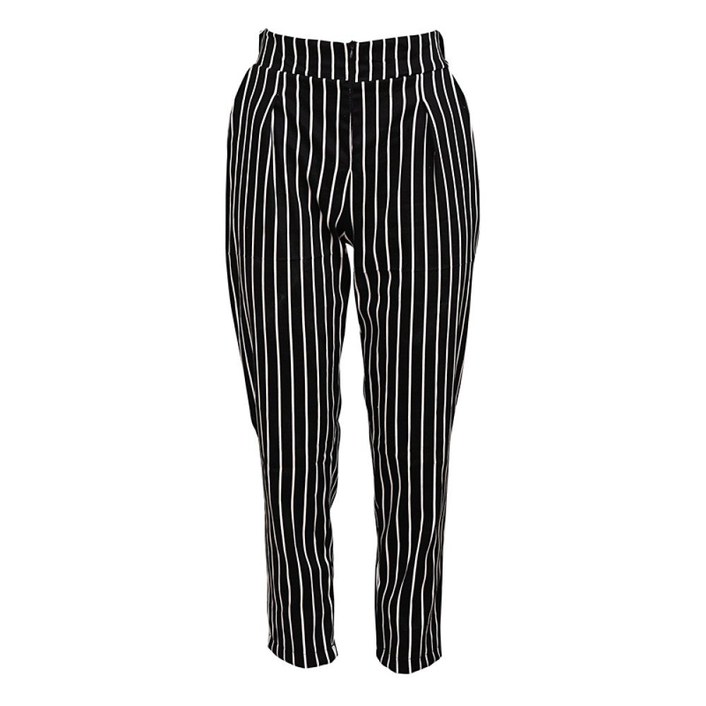 ΠΑΝΤΕΛΟΝΙ ΡΙΓΕ ΜΑΥΡΟ & ΑΣΠΡΟ, ΨΗΛΟΜΕΣΟ ΜΕ ΠΙΕΤΕΣ "ALEX KATSAITI X STYLISHIOUS" 