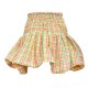 SKIRT MINI - BALLOON STYLE - IN COLORFUL, NEON, PLAID COTTON, WITH WIDE RUBBER BAND "ALEX KATSAITI X STYLISHIOUS"