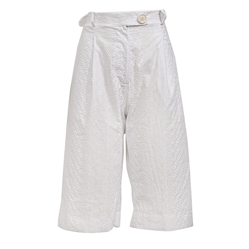 ΒΕΡΜΟΥΔΑ ΛΕΥΚΗ, ΒΑΜΒΑΚΕΡΗ ΑΠΟ BRODERIE ΔΑΝΤΕΛΑ "ALEX KATSAITI X STYLISHIOUS"