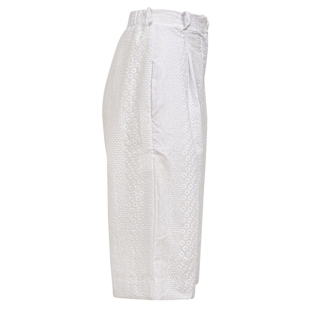 ΒΕΡΜΟΥΔΑ ΛΕΥΚΗ, ΒΑΜΒΑΚΕΡΗ ΑΠΟ BRODERIE ΔΑΝΤΕΛΑ "ALEX KATSAITI X STYLISHIOUS"