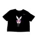 T-SHIRT ΛΕΥΚΟ Ή ΜΑΥΡΟ ΜΕ FUNNY BUNNY ΣΤΑΜΠΑ, KONTO & OVERSIZED "ALEX KATSAITI X STYLISHIOUS"