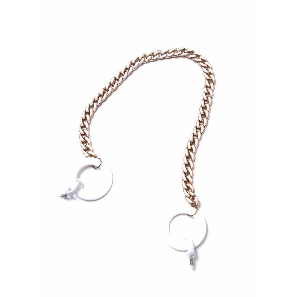 ΑΛΥΣΙΔΑ ΧΡΥΣΗ - ΛΕΥΚH ΓΙΑ ΓΥΑΛΙΑ ΜΕ ΛΕΥΚOYΣ ΜΕΓΑΛΟΥΣ ΚΡΙΚΟΥΣ “ALEX KATSAITI X STYLISHIOUS”