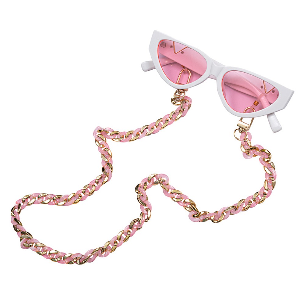 ΓΥΑΛΙΑ ΗΛΙΟΥ ΠΕΤΑΛΟΥΔΑ ΛΕΥΚΑ ΜΕ ΡΟΖ ΣΕ ΣΤΥΛ VINTAGE ΜΕ ΑΛΥΣΙΔΑ  "ALEXSUNNIES" BY ALEXANDRA KATSAITI