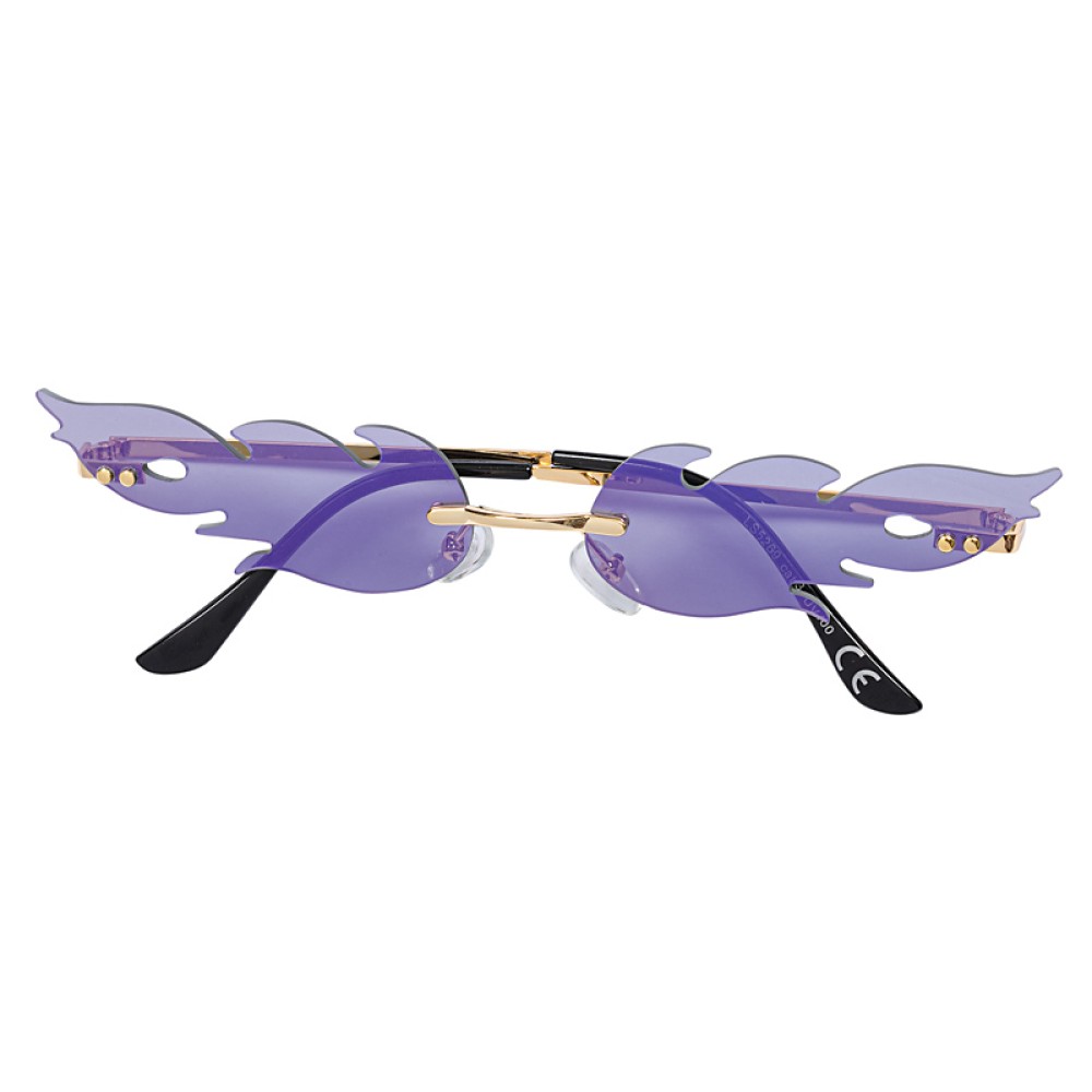 ΓΥΑΛΙΑ ΗΛΙΟΥ, ΜΕΤΑΛΛΙΚΑ ΣΕ ΣΧΗΜΑ "ΦΛΟΓΑΣ", ΧΡΥΣΟ ΣΚΕΛΕΤΟ ΜΕ ΡΟΖ Ή ΠΡΑΣΙΝΟ Ή ΜΩΒ ΦΑΚΟ "ALEXSUNNIES BY ALEXANDRA KATSAITI"