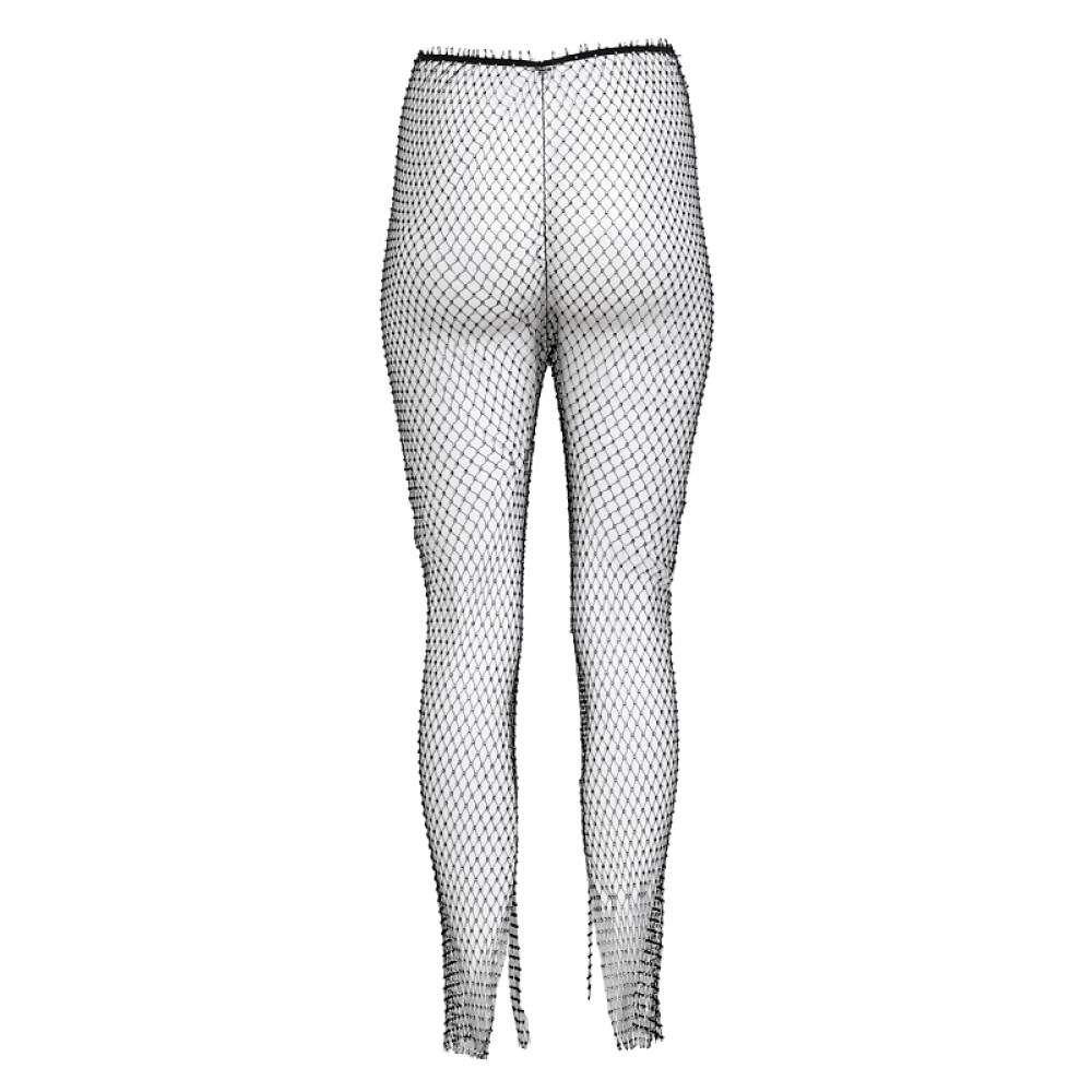 ΚΟΛΑΝ - ΠΑΝΤΕΛΟΝΙ ΕΛΑΣΤΙΚΟ, ΜΑΥΡΟ ΔΙΧΤΥ ΜΕ ΣΤΡΑΣ "STYLISHIOUS" COLLECTION