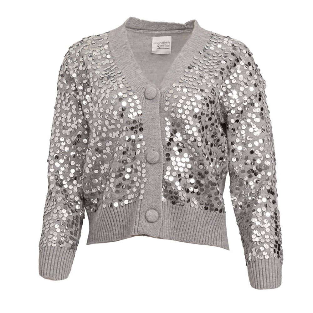 ΖΑΚΕΤΑ ΓΚΡΙ ΠΛΕΚΤΗ ΜΕ ΑΣΗΜΙ ΠΑΓΙΕΤΕΣ KAI ΑΣΟΡΤΙ ΜΠΟΥΤΟΝΙΕΡΑ "STYLISHIOUS COLLECTION"