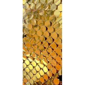 ΦΟΡΕΜΑ ΜΙΝΙ, ΧΡΥΣΟ, ΜΕΤΑΛΛΙΖΕ ME ΜΕΓΑΛΕΣ ΠΑΓΙΕΤΕΣ ΚΑΙ ΑΝΟΙΧΤΗ ΠΛΑΤΗ  "STYLISHIOUS COLLECTION"