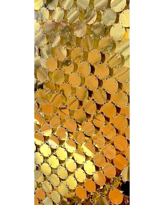 ΦΟΡΕΜΑ ΜΙΝΙ, ΧΡΥΣΟ, ΜΕΤΑΛΛΙΖΕ ME ΜΕΓΑΛΕΣ ΠΑΓΙΕΤΕΣ ΚΑΙ ΑΝΟΙΧΤΗ ΠΛΑΤΗ  "STYLISHIOUS COLLECTION"