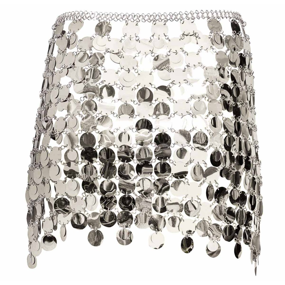 ΦΟΥΣΤΑ ΜΙΝΙ ΧΡΥΣΗ & ΑΣΗΜΕΝΙΑ ME ΜΕΓΑΛΕΣ ΠΑΓΙΕΤΕΣ, ΚΡΟΥΑΖΕ ME ΑΝΟΙΓΜΑ ΣΤΟ ΠΛΑΙ  "STYLISHIOUS COLLECTION"