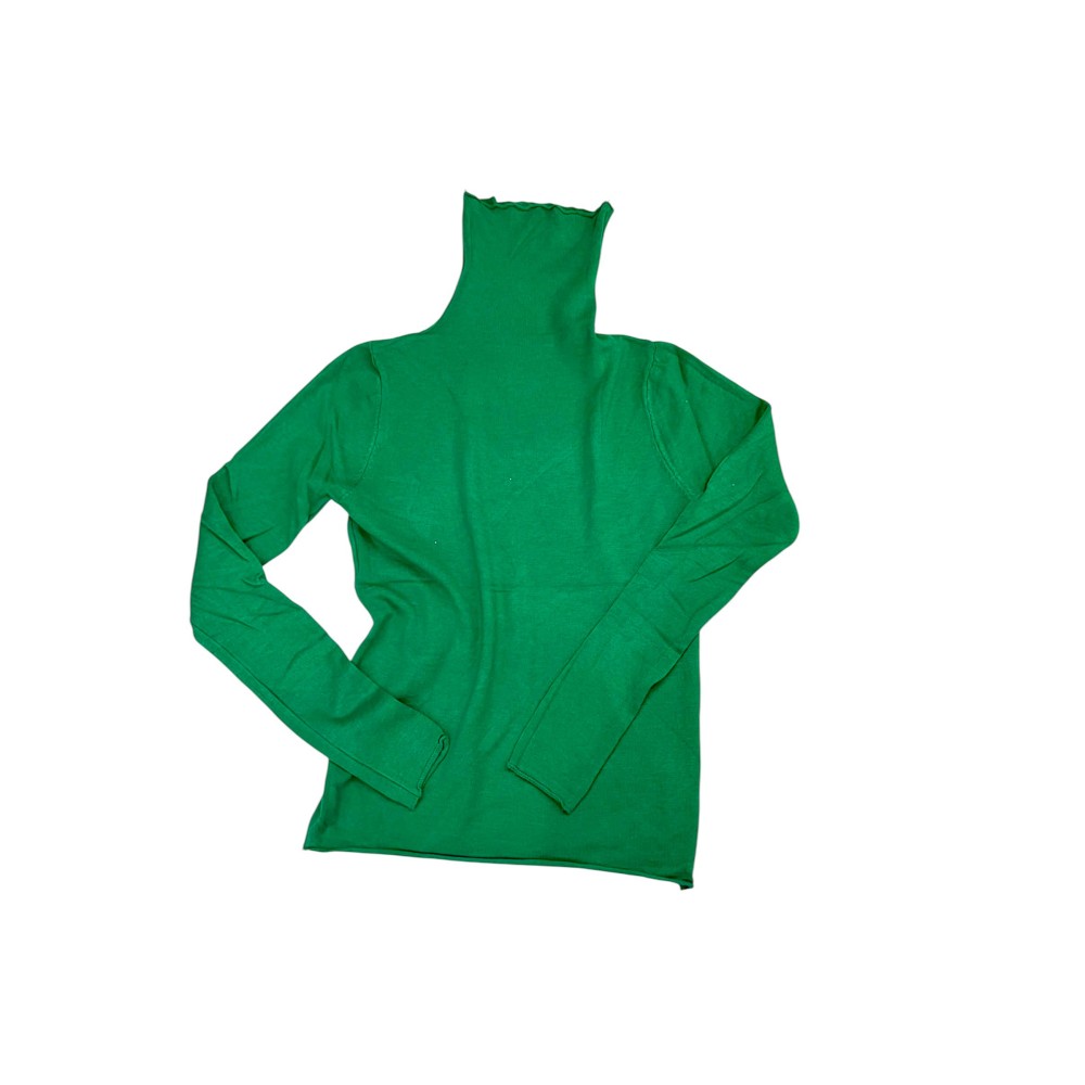 ΜΠΛΟΥΖΑ - ΖΙΒΑΓΚΟ ΣΕ ΜΑΥΡΟ, ΠΡΑΣΙΝΟ ΑΠΟ ΠΟΛΥ ΑΠΑΛΟ ΕΛΑΣΤΙΚΟ ΠΛΕΧΤΟ ”STYLISHIOUS COLLECTION”