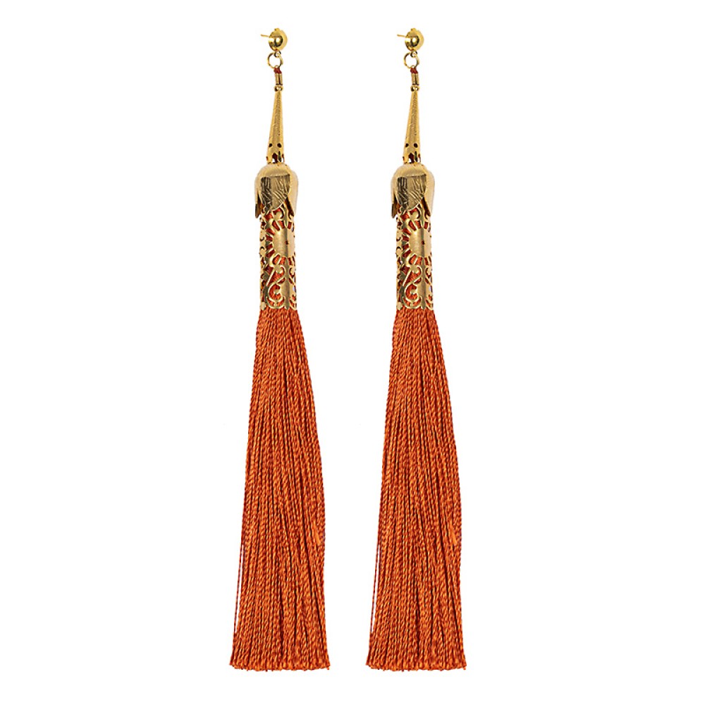 ΣΚΟΥΛΑΡΙΚΙΑ ΦΟΥΝΤEΣ ΠΟΡΤΟΚΑΛΙ, ΚΡΕΜΑΣΤΑ ΜΕ  ΕΠΙΧΡΥΣΑ ΜΕΤΑΛΛΙΚΑ ΣΤΟΙΧΕΙΑ  "ALEX KATSAITI X STYLISHIOUS"