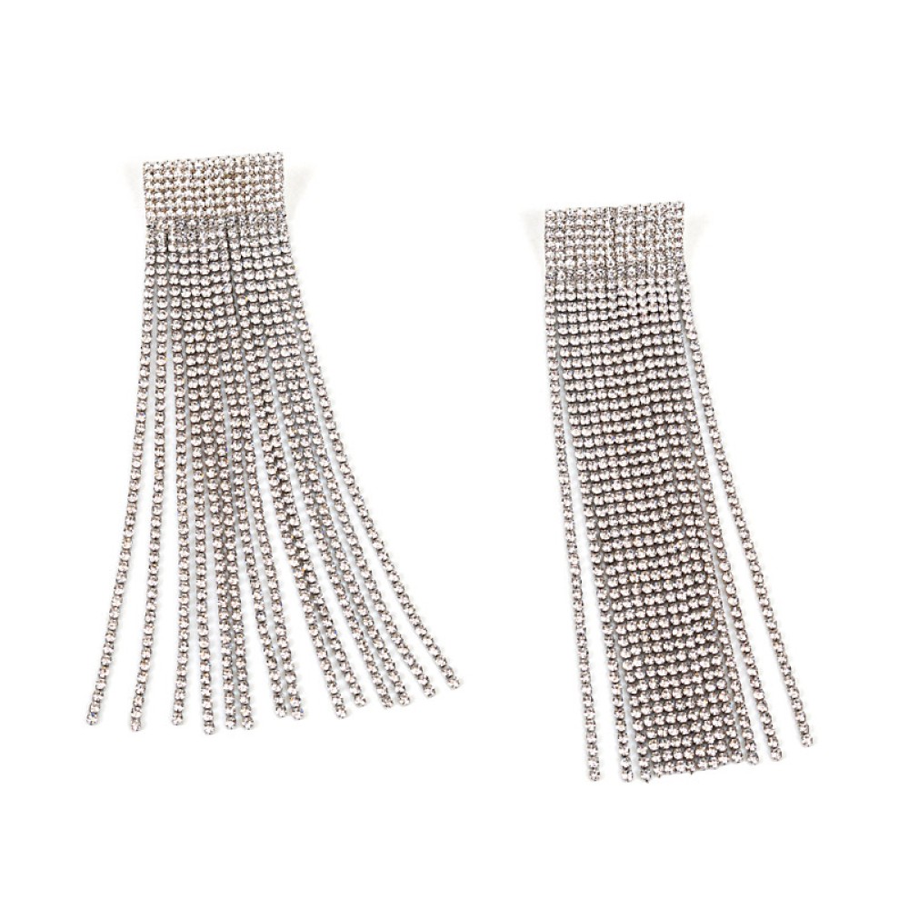 ΣΚΟΥΛΑΡΙΚΙΑ ΚΡΕΜΑΣΤΑ ME ΣΕΙΡΕΣ ΣΤΡΑΣ ΣΕ ΧΡΥΣΟ / ΣΚΟΥΡΟ ΠΡΑΣΙΝΟ Ή ΑΣΗΜΙ / ΛΕΥΚΟ "STYLISHIOUS COLLECTION"