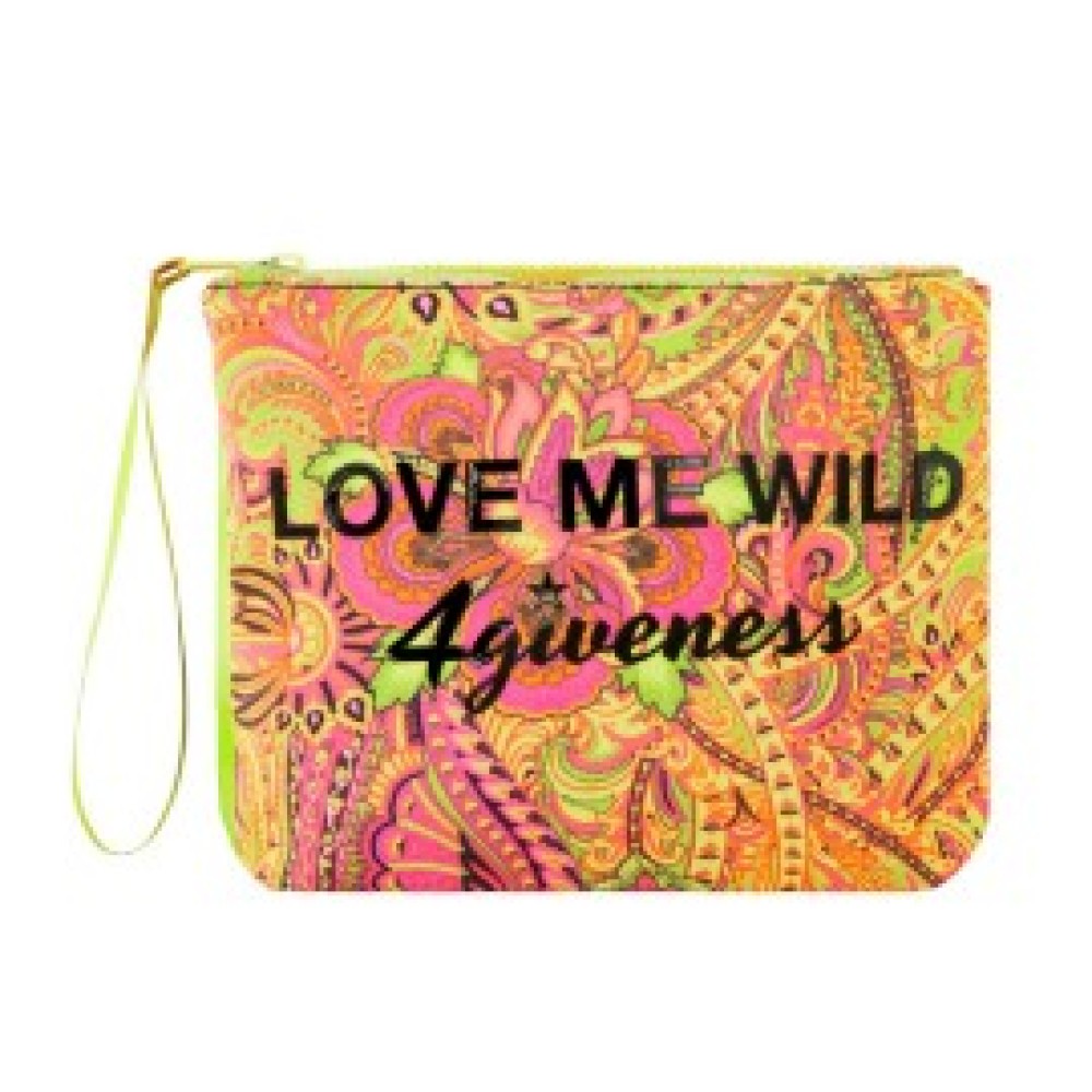 ΤΣΑΝΤΑΚΙ ME ΠΟΛΥΧΡΩΜΑ ΣΧΕΔΙΑ & ΜΗΝΥΜΑ "LOVE ME WILD" “STYLISHIOUS COLLECTION”