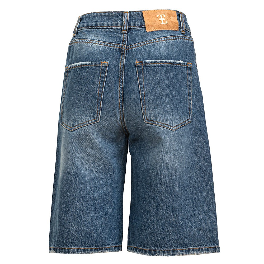 ΒΕΡΜΟΥΔΑ ΤΖΗΝ, ΞΕΒΑΜΜΕΝΗ ΣΕ ΙΣΙΑ ΓΡΑΜΜΗ ΜΕ ΚΟΥΜΠΙ - ΛΟΥΛΟΥΔΙ ME ΣΤΡΑΣ "STYLISHIOUS COLLECTION"