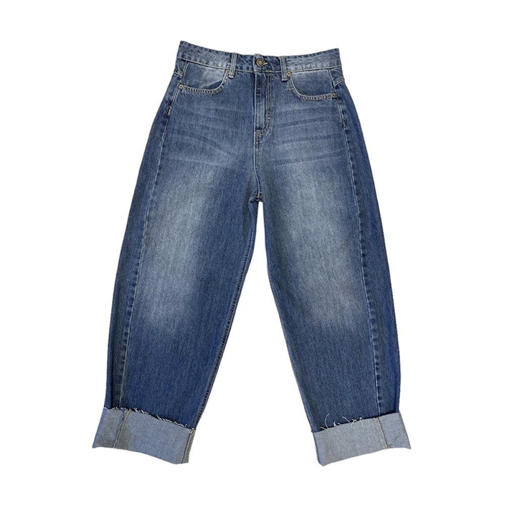 ΠΑΝΤΕΛΟΝΙ ΤΖHΝ ΑΝΟΙΧΤΟΧΡΩΜΟ, BAGGY STYLE, ΨΗΛΟΜΕΣΟ ΜΕ ΦΑΡΔΥ ΡΕΒΕΡ "STYLISHIOUS COLLECTION"