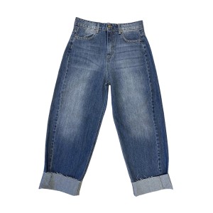 ΠΑΝΤΕΛΟΝΙ ΤΖHΝ ΑΝΟΙΧΤΟΧΡΩΜΟ, BAGGY STYLE, ΨΗΛΟΜΕΣΟ ΜΕ ΦΑΡΔΥ ΡΕΒΕΡ "STYLISHIOUS COLLECTION"