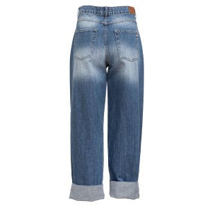 ΠΑΝΤΕΛΟΝΙ ΤΖHΝ ΑΝΟΙΧΤΟΧΡΩΜΟ, BAGGY STYLE, ΨΗΛΟΜΕΣΟ ΜΕ ΦΑΡΔΥ ΡΕΒΕΡ "STYLISHIOUS COLLECTION"