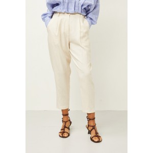 ΠΑΝΤΕΛΟΝΙ ΛΙΝΟ ΣΕ ΜΠΕΖ ΑΠΟΧΡΩΣΗ, ΨΗΛΟΜΕΣΟ ΣΕ ΓΡΑΜΜΗ ΒAGGY ΜΕΧΡΙ ΤΟΝ ΑΣΤΡΑΓΑΛΟ  "STYLISHIOUS COLLECTION"