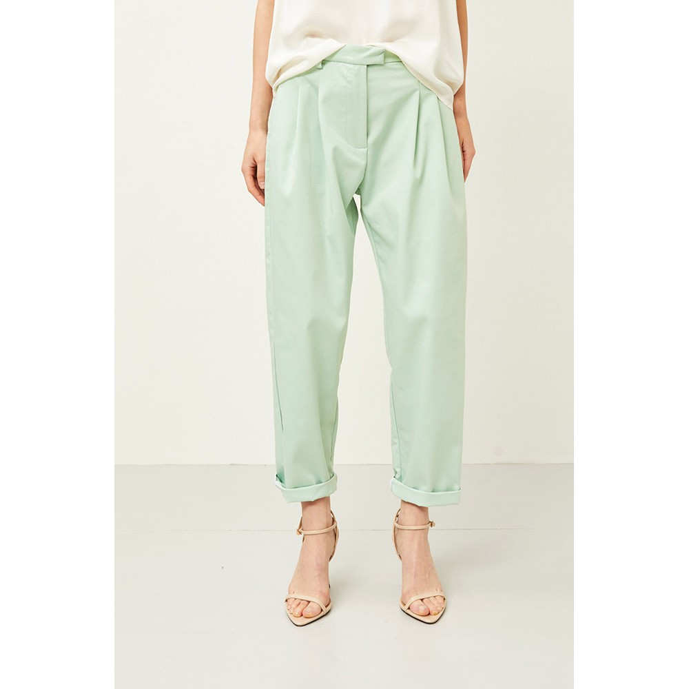 ΠΑΝΤΕΛΟΝΙ BEPAMAN - MENTA ΜΕ ΠΙΕΤΕΣ, ΣΕ ΧΑΛΑΡΗ, ΑΝΔΡΙΚΗ ΓΡΑΜΜΗ ΒAGGY ΜΕΧΡΙ ΤΟΝ ΑΣΤΡΑΓΑΛΟ  "STYLISHIOUS COLLECTION"