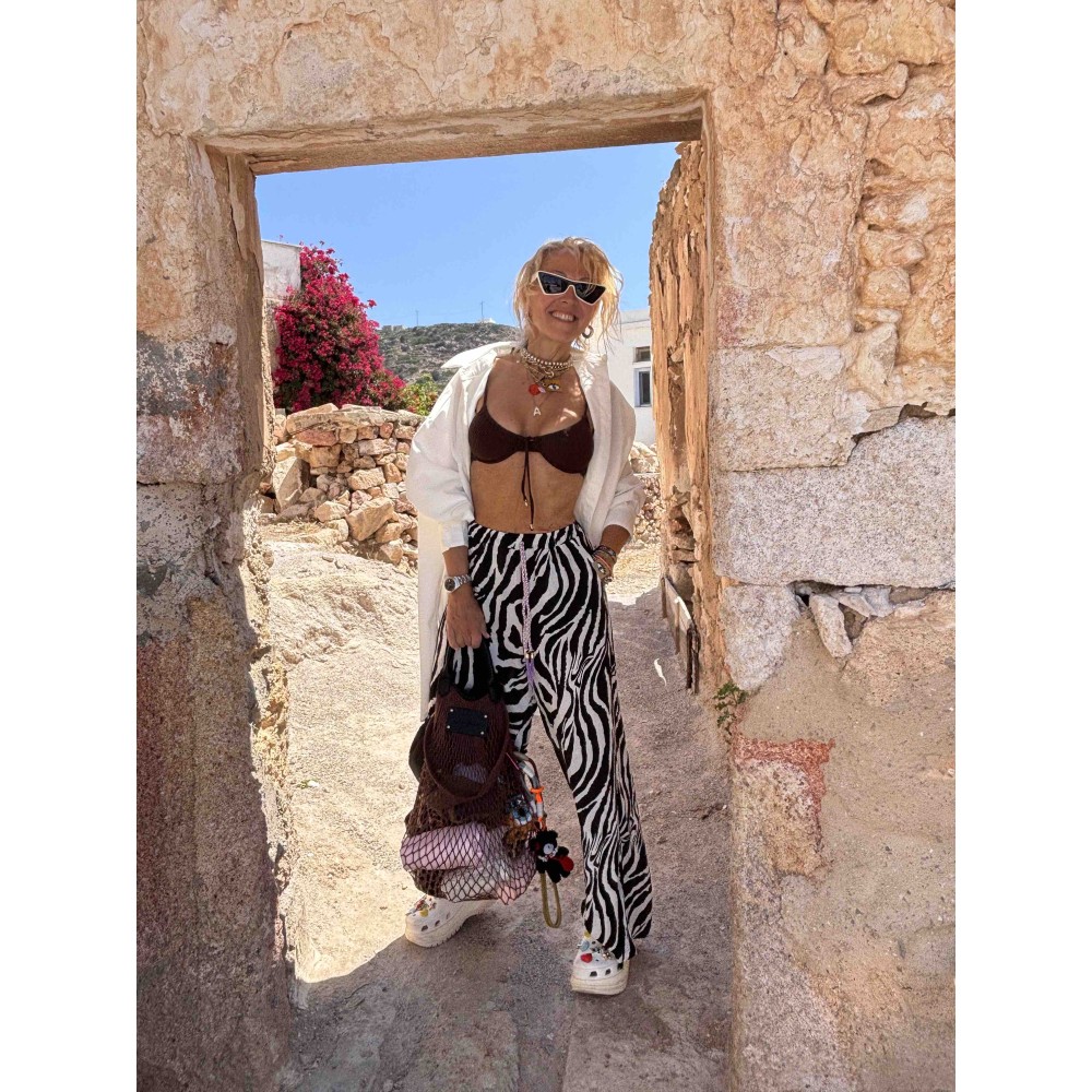 ΜΠΙΚΙΝΙ ΚΑΦΕ ΠΛΕΧΤΟ ΡΙΜΠ ΜΕ ΔΕΤΟ ΒΡΑΚΑΚΙ  "ALEXKATSAITI X STYLISHIOUS"