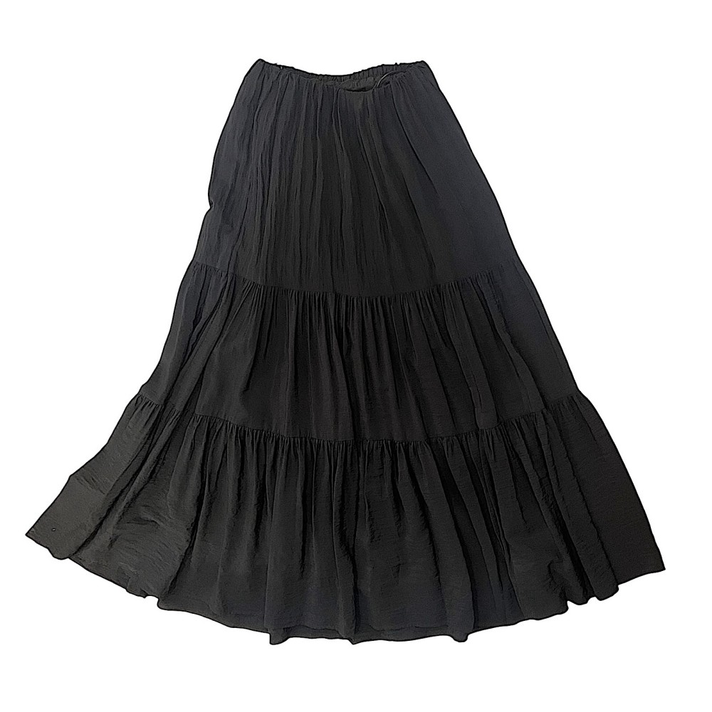 ΦΟΡΕΜΑ ΣΤΡΑΠΛΕΣ ΜΑΥΡΟ, ΜΑΚΡΥ ΚΑΙ ΦΑΡΔΥ ΜΕ ΒΟΛΛΑΝ "STYLISHIOUS COLLECTION"