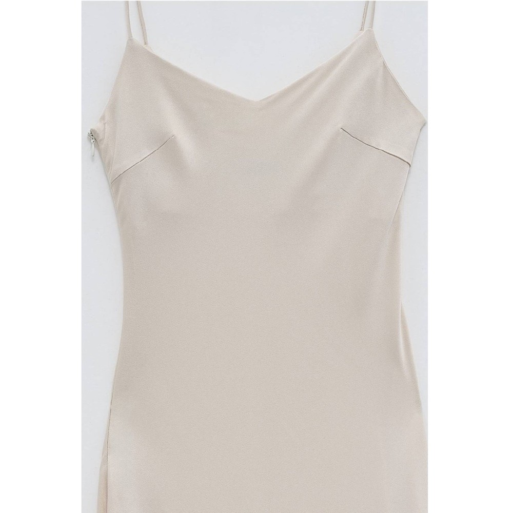 ΦΟΡΕΜΑ ΜΑΚΡΥ ΙΒΟΥΑΡ, ΣΑΤΕΝ ΜΕ ΛΕΠΤΕΣ ΤΙΡΑΝΤΕΣ ΣΕ ΓΟΡΓΟΝΕ ΓΡΑΜΜΗ "STYLISHIOUS COLLECTION"