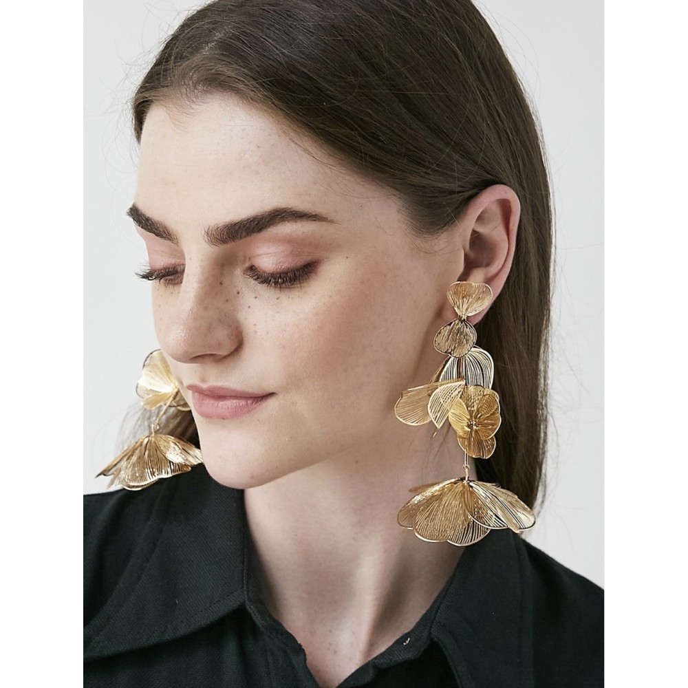 ΣΚΟΥΛΑΡΙΚΙΑ ΚΡΕΜΑΣΤΑ ΚΟΝΤΑ Ή ΜΑΚΡΙΑ ME ΧΡΥΣΑ, ΜΕΤΑΛΛΙΚΑ ΔΙΑΤΡΗΤΑ ΛΟΥΛΟΥΔΙΑ  "STYLISHIOUS COLLECTION"