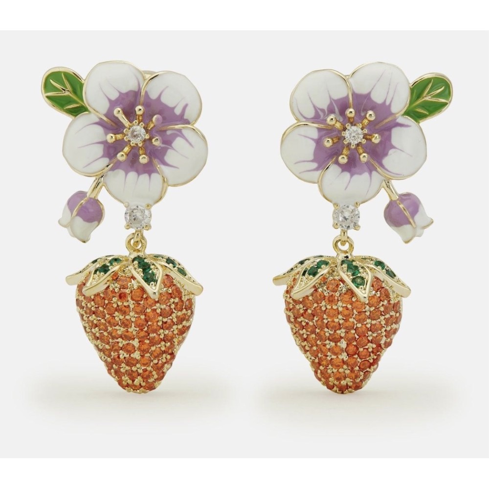 ΣΚΟΥΛΑΡΙΚΙΑ ΚΡΕΜΑΣΤΑ ΣΕ ΣΧΗΜΑ ΛΟΥΛΟΥΔΙ ΚΑΙ ΦΡΑΟΥΛΑ , ΔΙΑΚΟΣΜΗΜΕΝΑ ΜΕ ΚΡΥΣΤΑΛΛΑ "STYLISHIOUS COLLECTION"